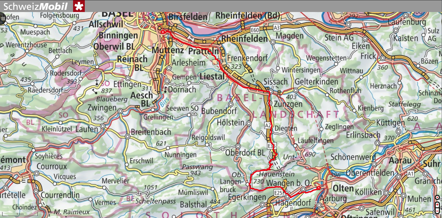 Etappe 04 | Olten > Basel