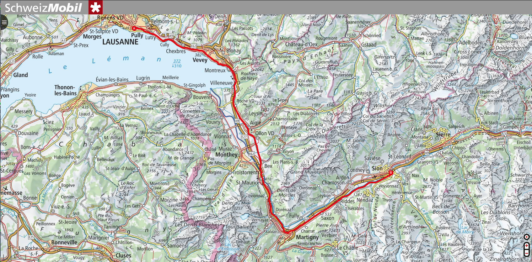Etappe 13 | Lausanne > Sion