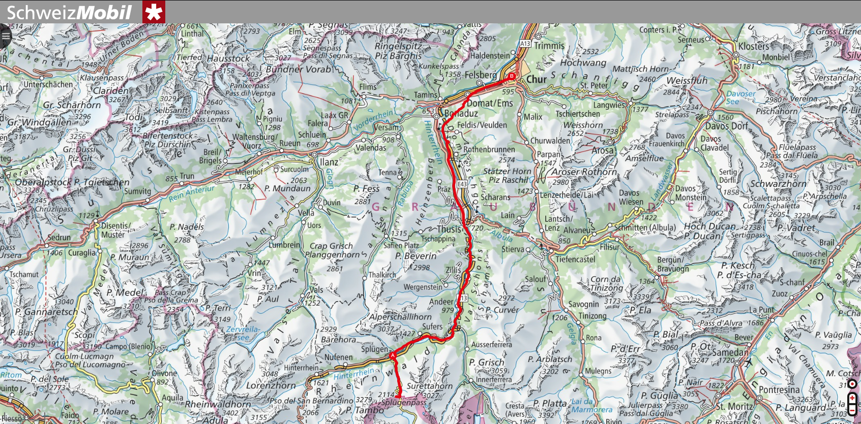 Etappe 18 | Splügen > Chur